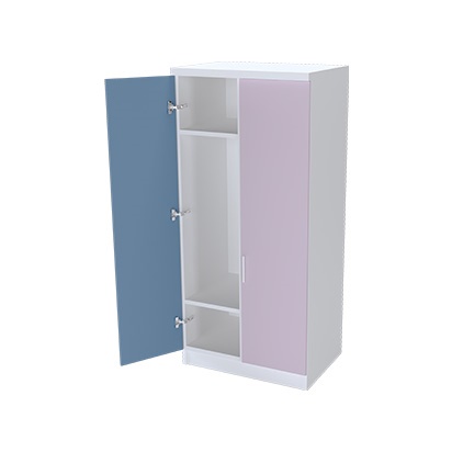 Double Clothes Cabinet 60x40x130h