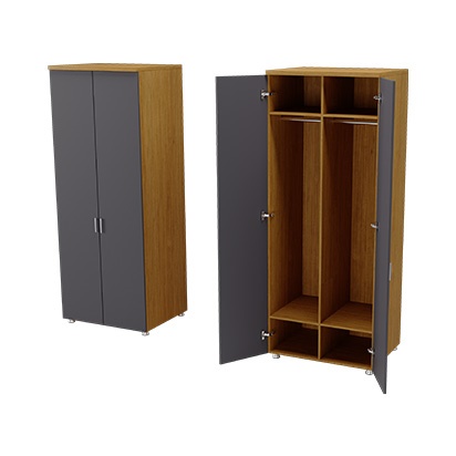 Double Clothes Cabinet 80x40x190h
