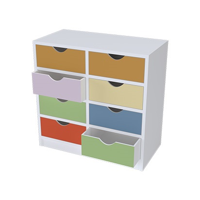 Eight Drawer Cabinet 100x46x100h